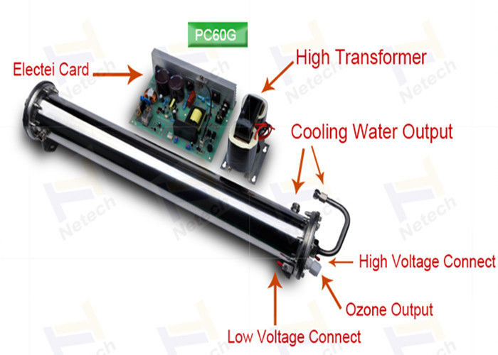 80g Ozone Generator Accessories , Corona Discharge Ozone Generator Ceramic Tube